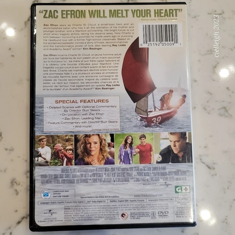 📽3 for $10 movies📽 Charlie St. Cloud DVD - Picture 2 of 3